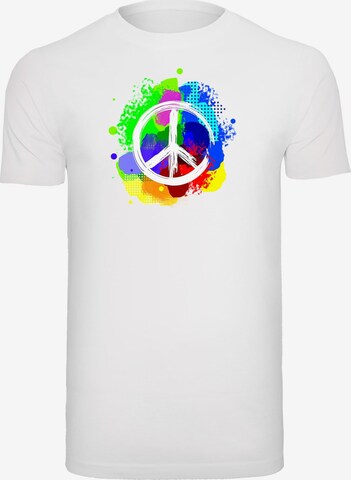 T-Shirt 'Peace' Merchcode en blanc : devant