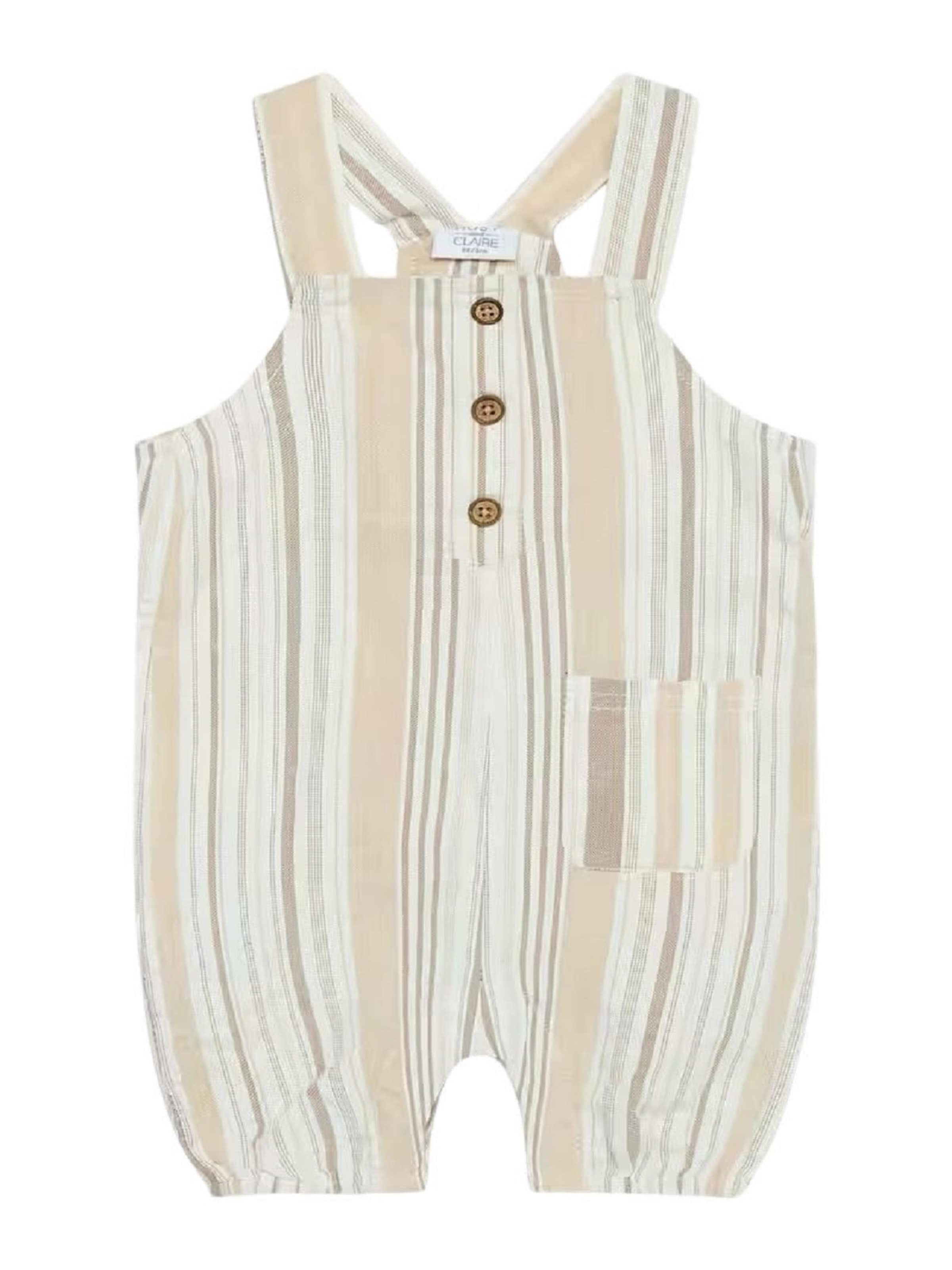 Hust & Claire Regular Overalls 'HCMarko' in Beige: front