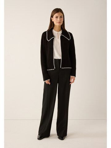 MORE & MORE Strickjacke in Schwarz