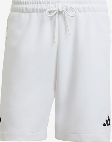ADIDAS SPORTSWEAR Loosefit Sportshorts 'Z.N.E.' in Weiß: Vorderseite