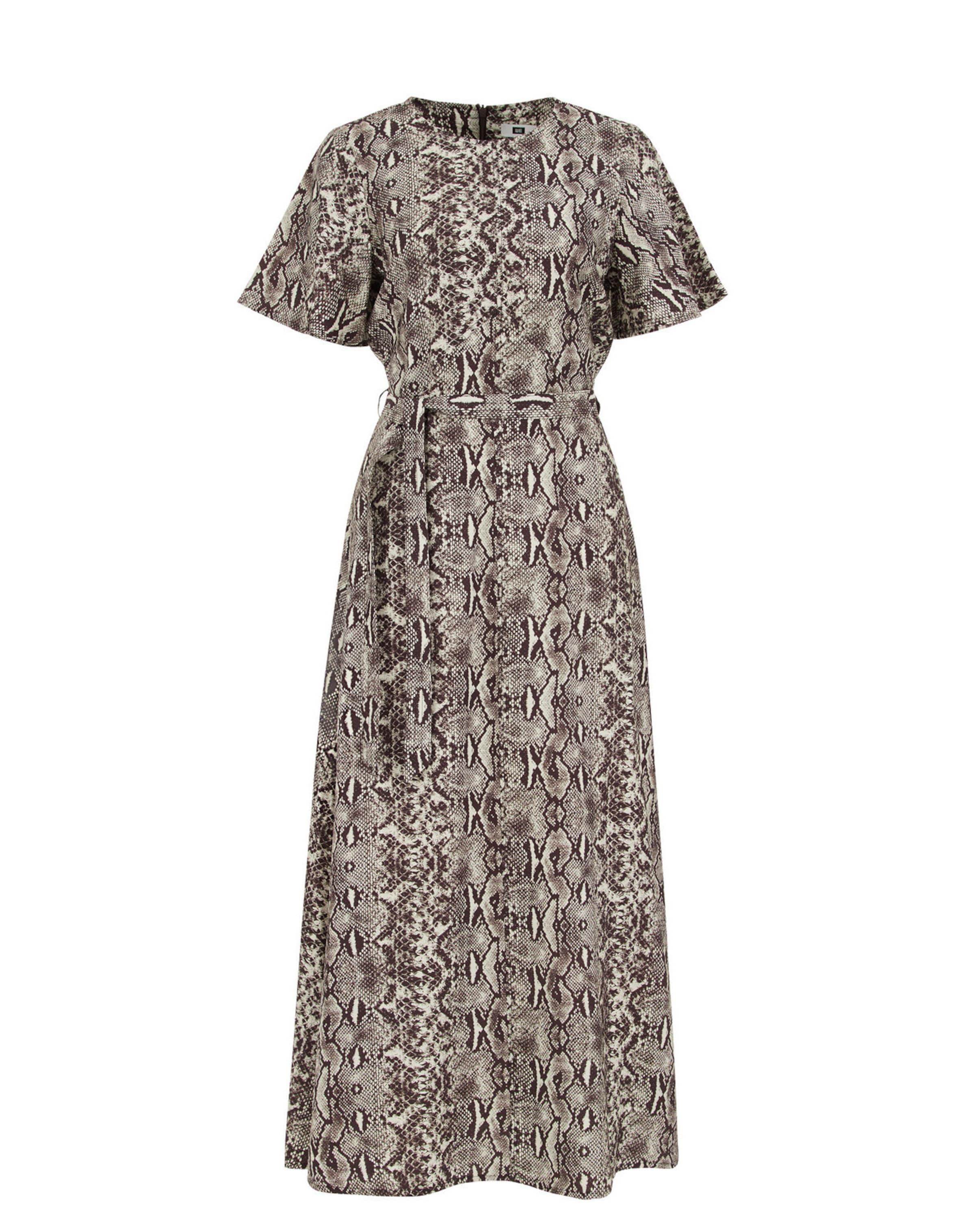 WE Fashion Šaty – hnědá: přední strana