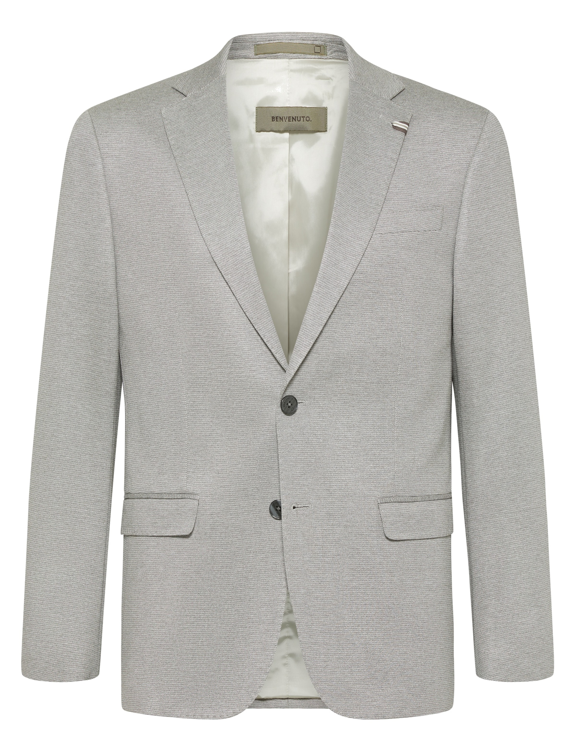 Veste de costume BENVENUTO en gris : devant