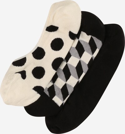 Calzino invisibile Happy Socks di colore grigio sfumato / nero / bianco lana, Visualizzazione prodotti