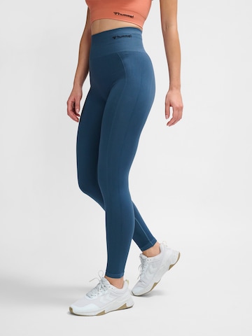 Skinny Pantalon de sport 'Tif' Hummel en bleu