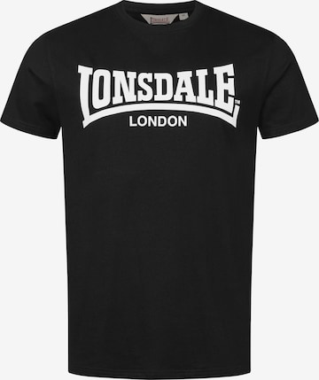 Tricou 'Fulwood' de la LONSDALE pe negru: față