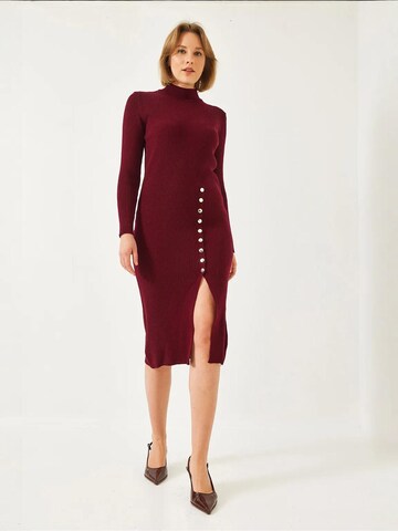 Abito in maglia di Bianco Lucci in rosso