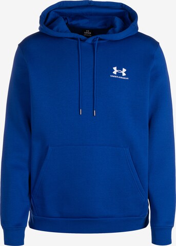 UNDER ARMOUR Sportsweatshirt 'Essential' in Blauw: voorkant