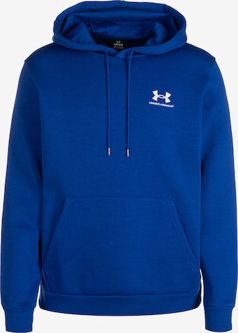UNDER ARMOUR Athletic Sweatshirt 'Essential' in Blue: front