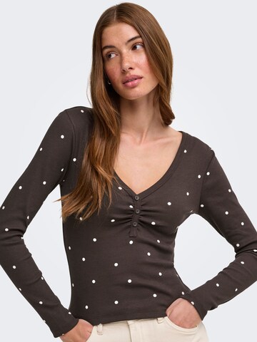 ONLY Shirt 'ONLFenja' in Braun