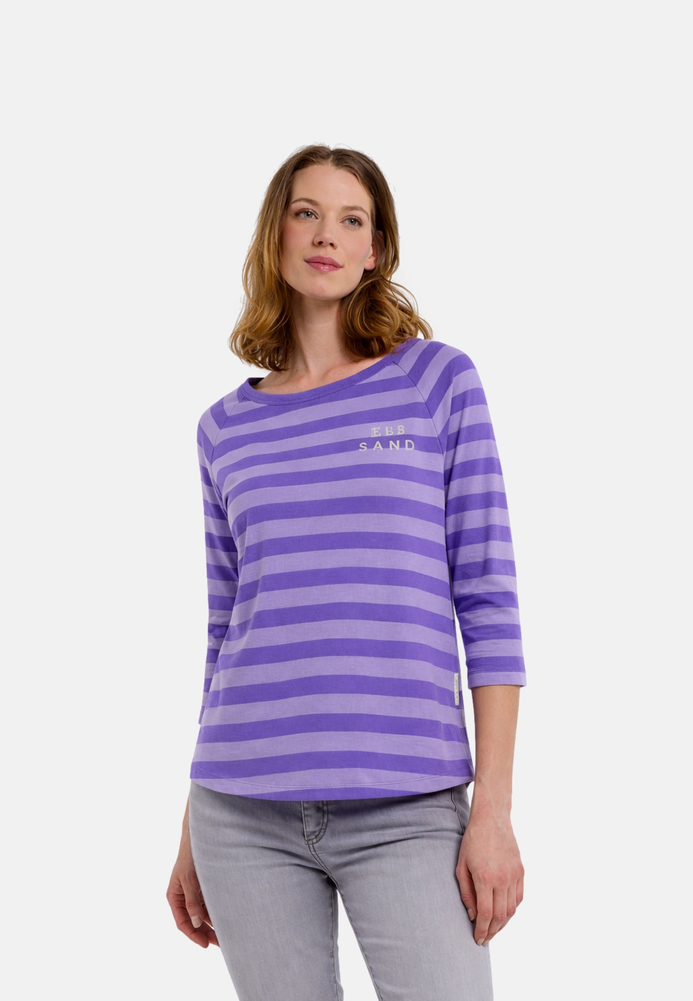 Elbsand Langarmshirt 'Celin' in Lila: Vorderseite