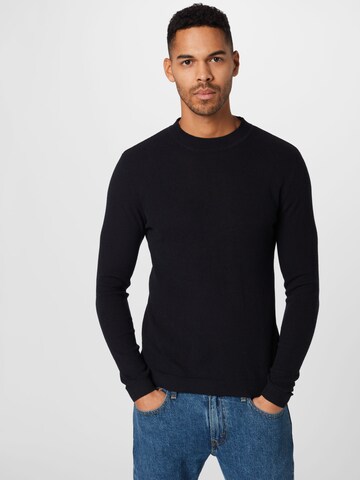 JACK & JONES Sweter 'MARCUS' w kolorze czarny: przód