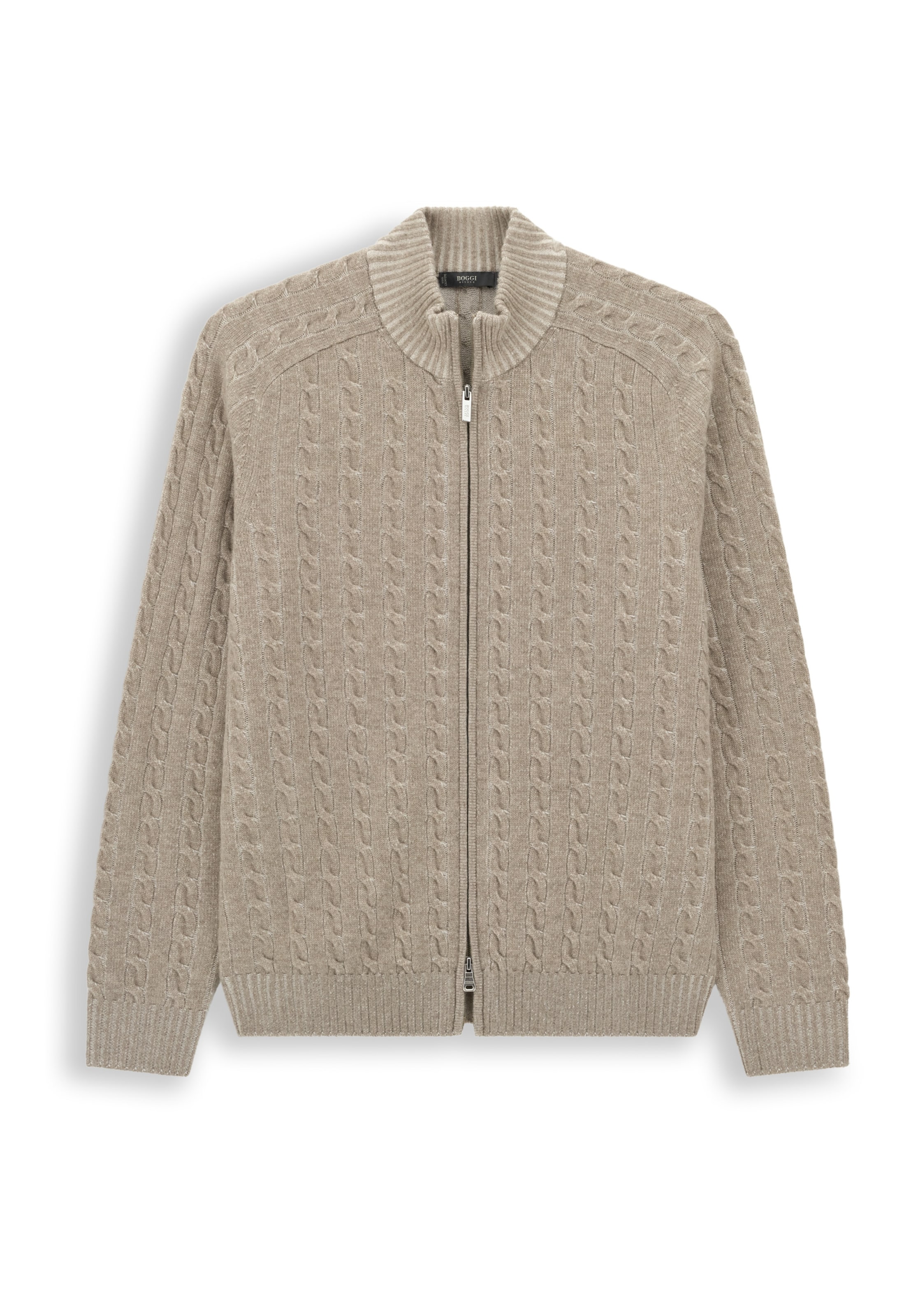 Veste de survêtement Boggi Milano en beige : devant