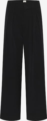 My Essential Wardrobe Wide Leg Suorat housut 'Sille' värissä musta: etupuoli