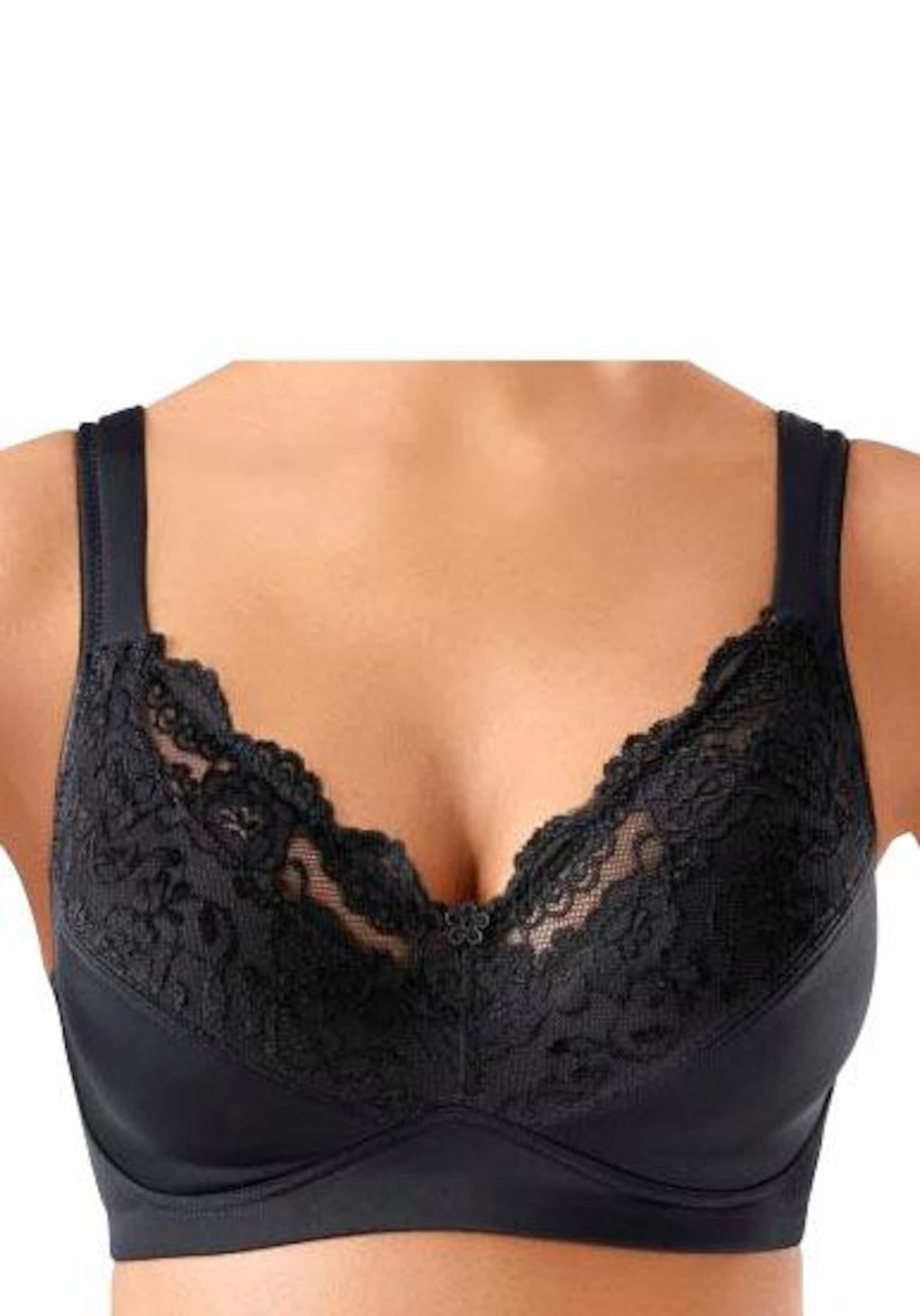 PETITE FLEUR T-shirt Bra in Black: front