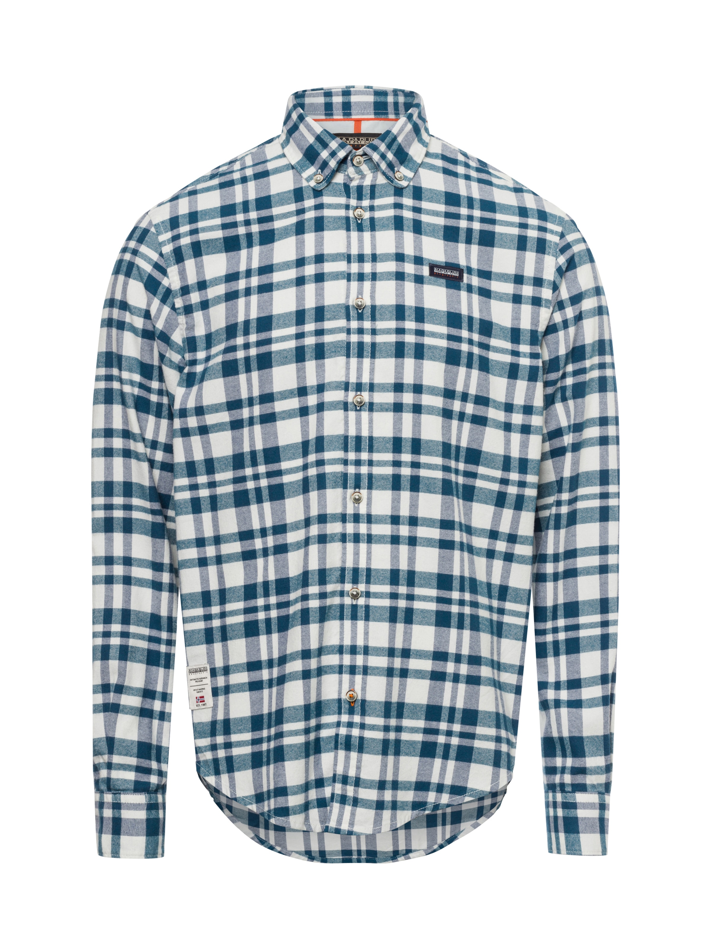 NAPAPIJRI Overhemd 'G-TREKKING' in Blauw: voorkant
