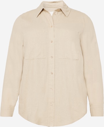 ONLY Carmakoma Blouse 'Caro' in Beige: front