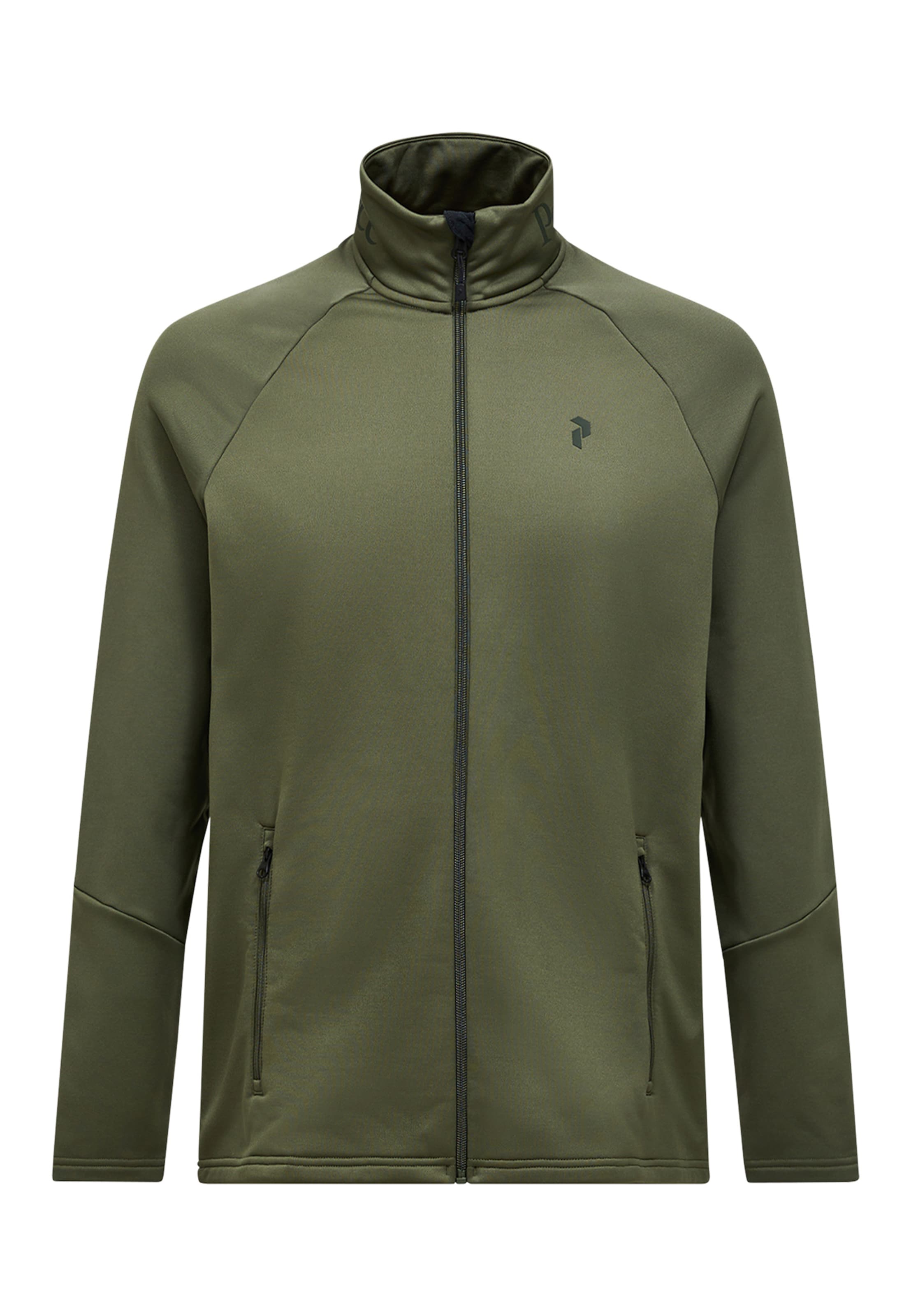 Veste en polaire PEAK PERFORMANCE en vert : devant