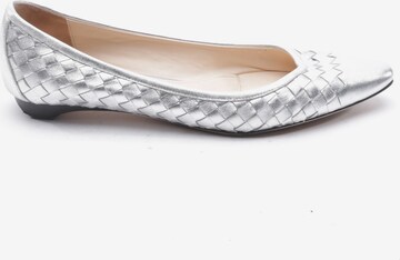 Bottega Veneta Flats & Loafers in 39,5 in Silver: front