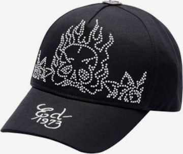 juoda Ed Hardy Kepurė 'Flaming Skull 6': priekis