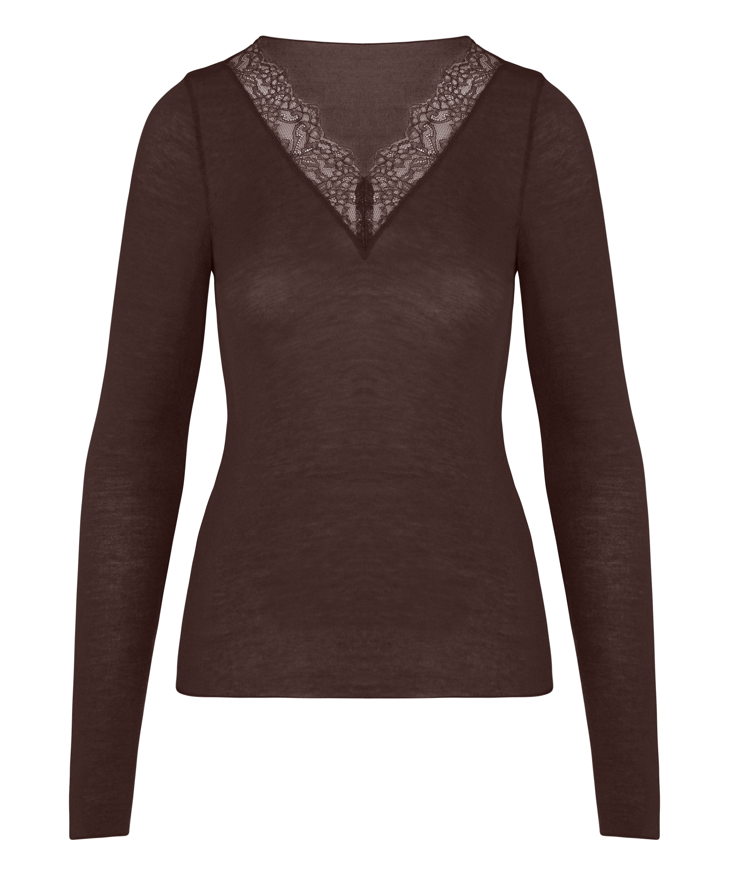 Maillot de corps Hunkemöller en marron : devant