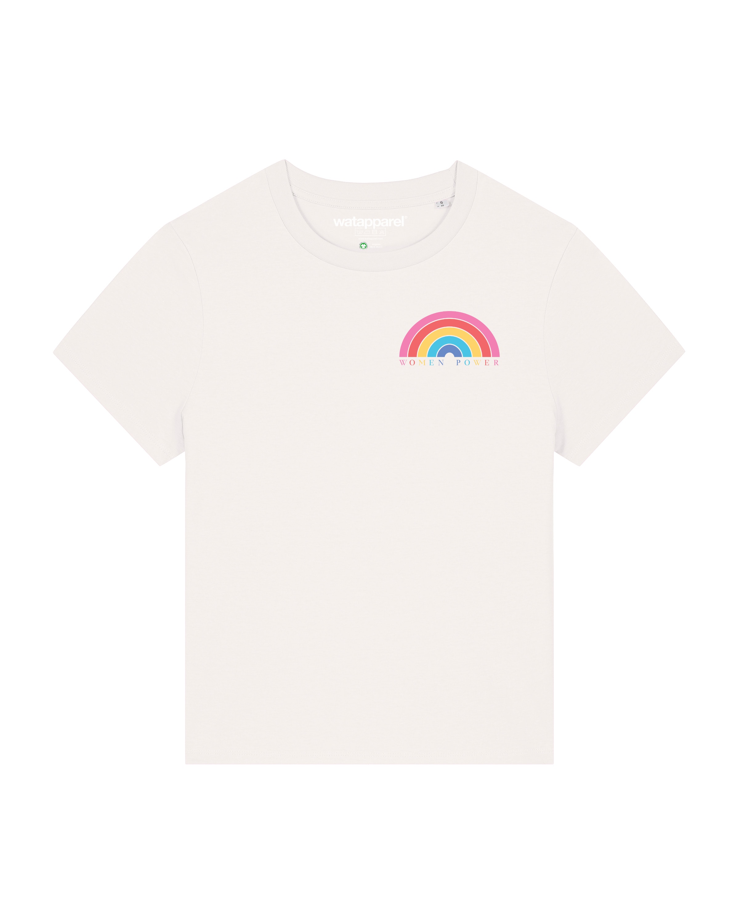 Watapparel Shirt 'Women Power' in Wit: voorkant