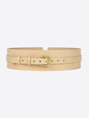 Haute Cuir Riem 'Athea' in Beige: voorkant