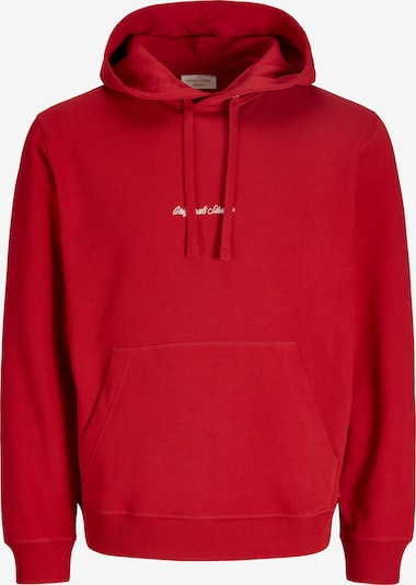 JACK & JONES Sweat-shirt 'JORNorrebro' en S en rouge / blanc, Vue avec produit