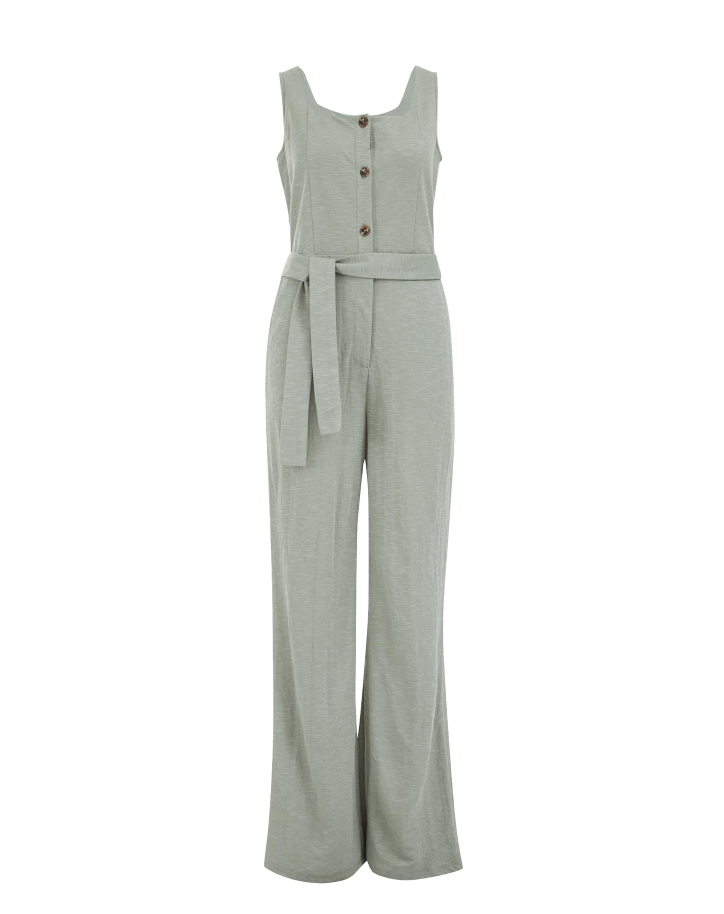 WE Fashion Jumpsuit i grön: framsida
