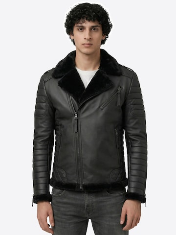 Crone Winter Jacket 'NAIK SHEARLING' in Black: front