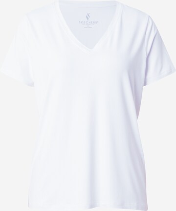 SKECHERS Functioneel shirt 'GODRI SERENE' in Wit: voorkant