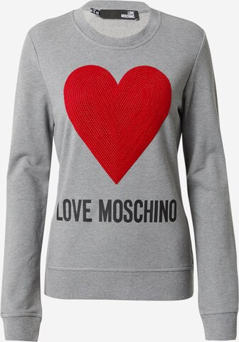 Felpa 'FELPA' di Love Moschino in grigio: frontale