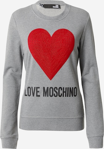 Love Moschino Sweatshirt 'FELPA' in Grey: front