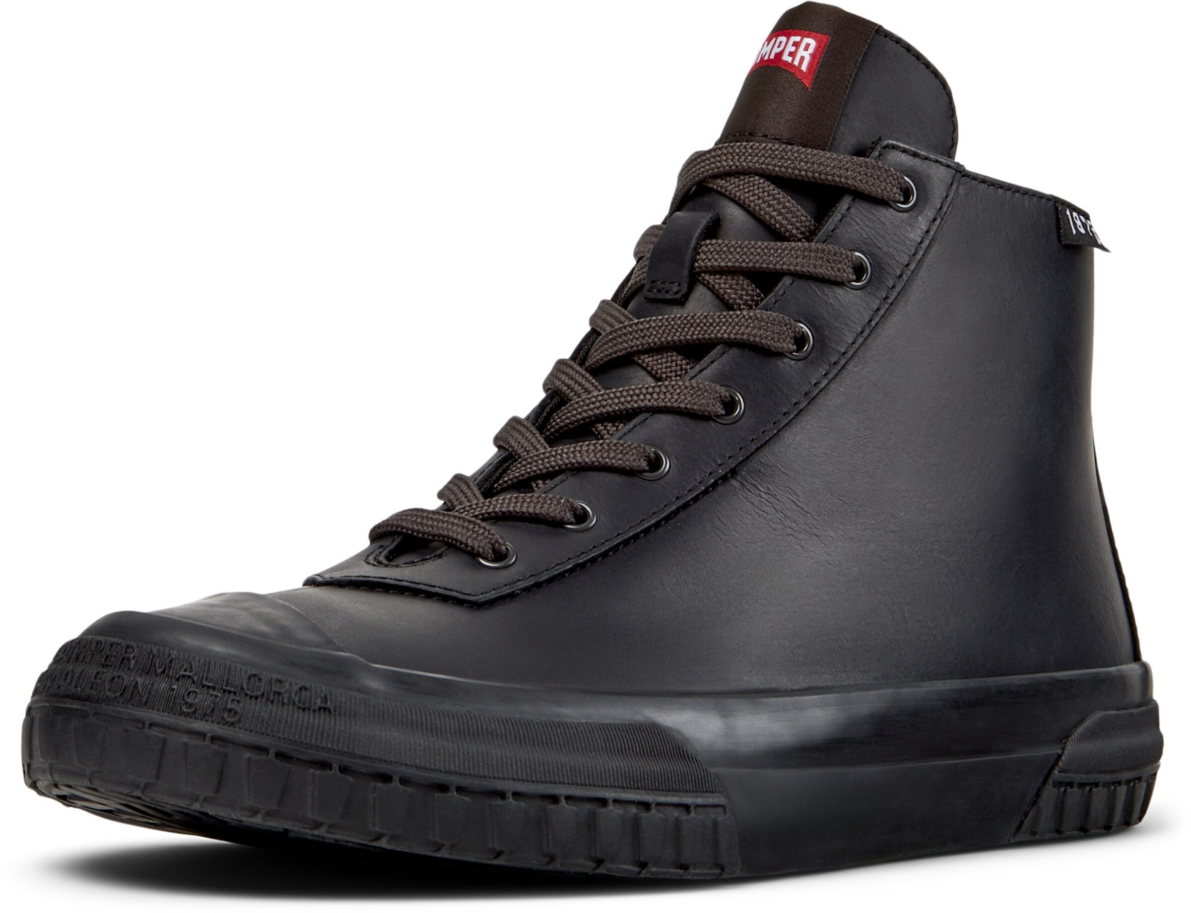 Sneaker alta 'Camaleon 1975' di CAMPER in nero: frontale