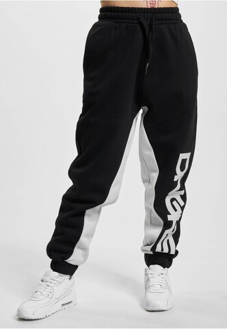 Dangerous DNGRS Tapered Trousers 'Force' in Black: front