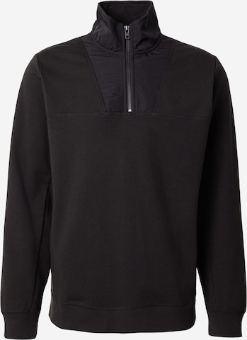 Lyle & ScottSweater majica - crna boja: prednji dio