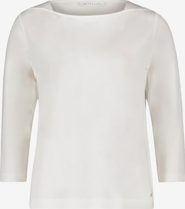 T-shirt Betty & Co en blanc : devant