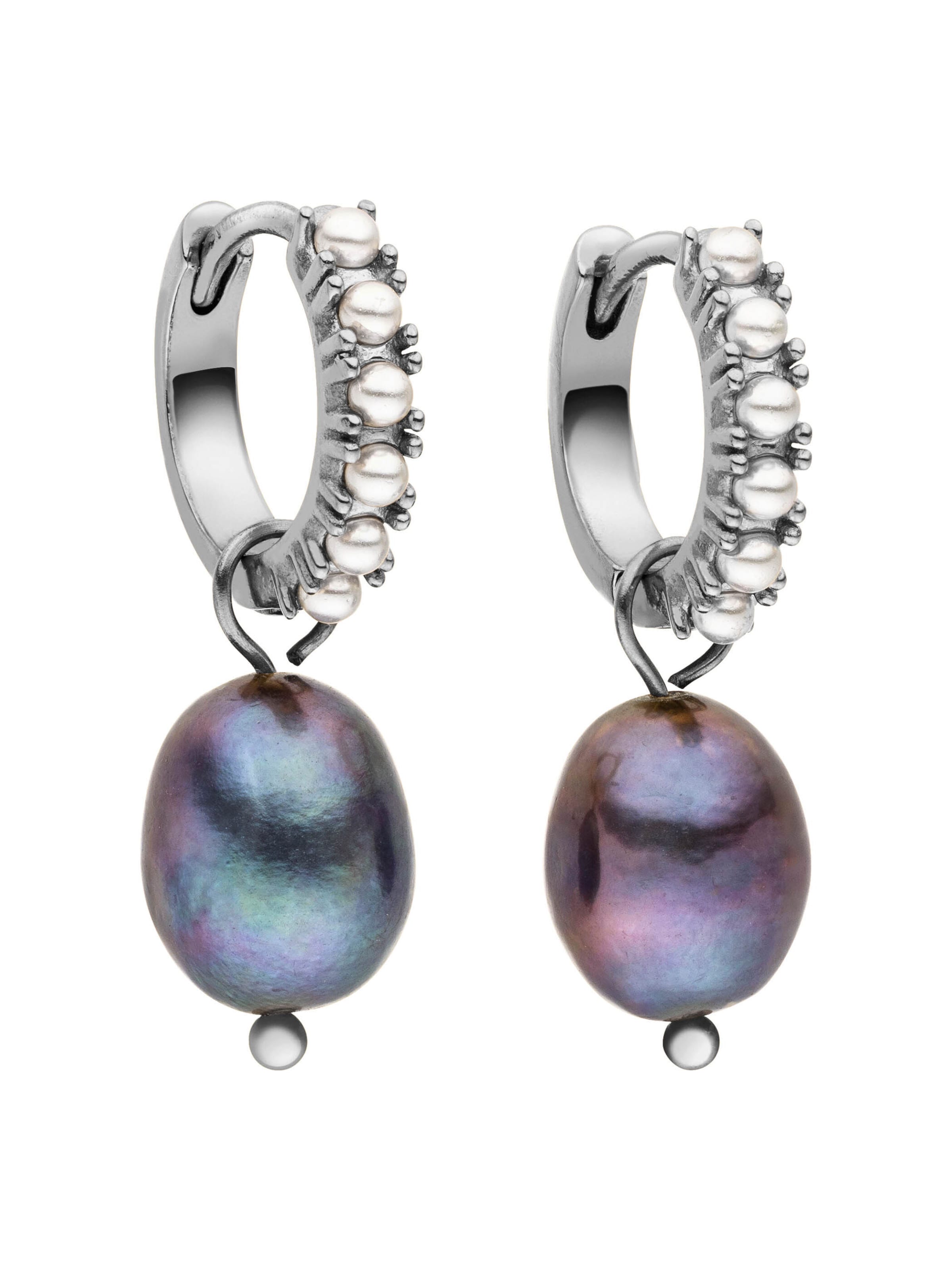 PURELEI Ohrringe 'Pearly' in Silber: Vorderseite