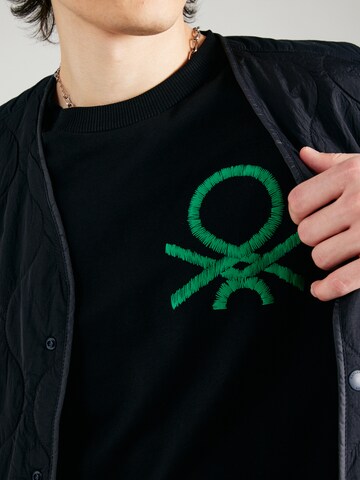 melns UNITED COLORS OF BENETTON T-Krekls