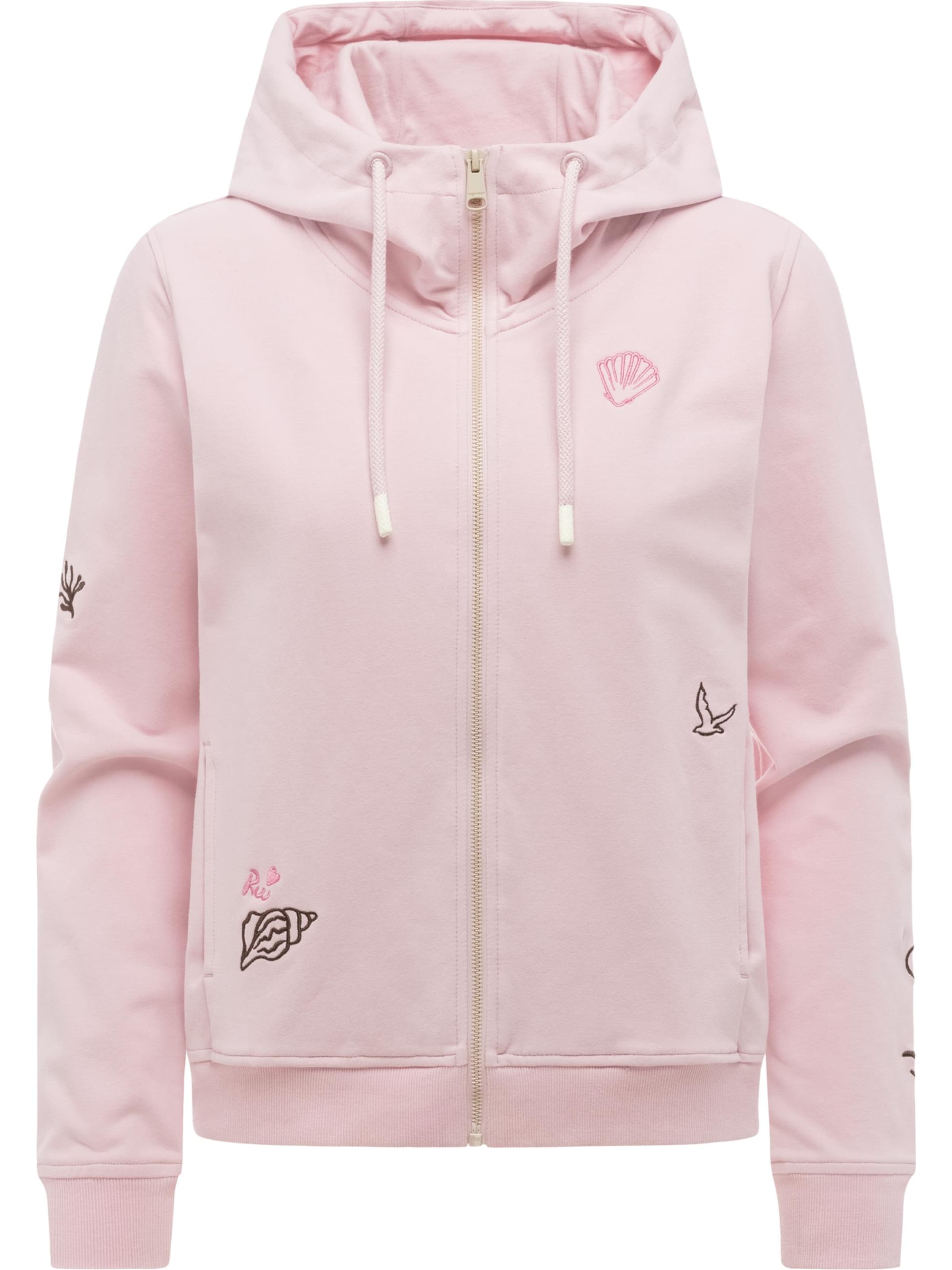 Ragwear Sweat jacket 'Parya' in Brown / Pink / Rose, Item view