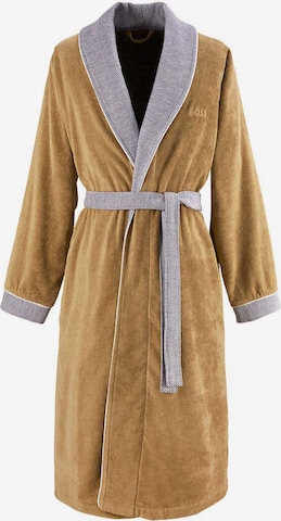 BOSS Home Long Bathrobe 'LORD' in Brown: front
