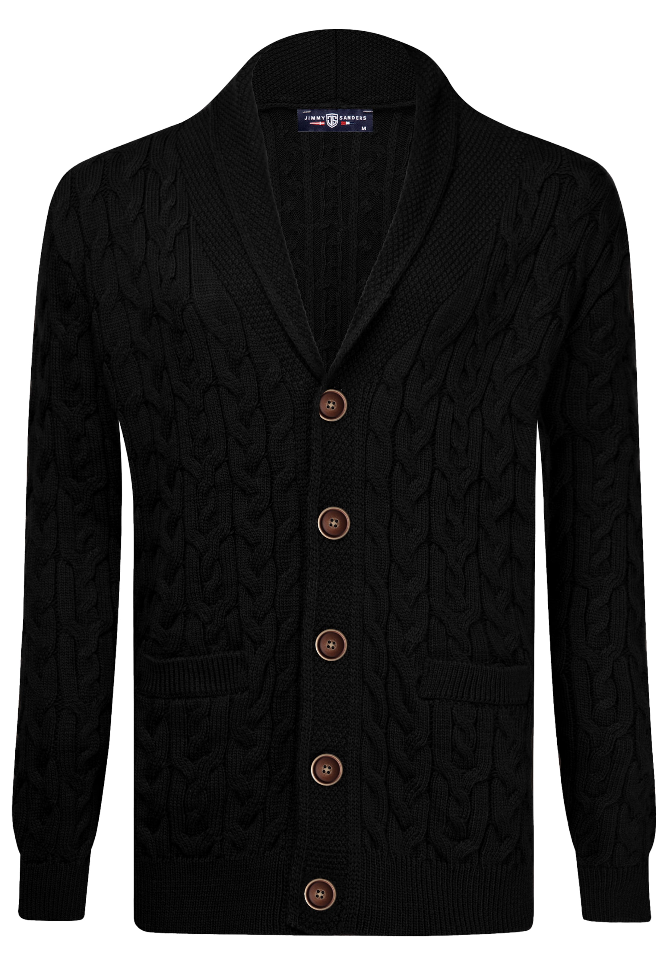 Jimmy Sanders Pullover in Schwarz: Vorderseite