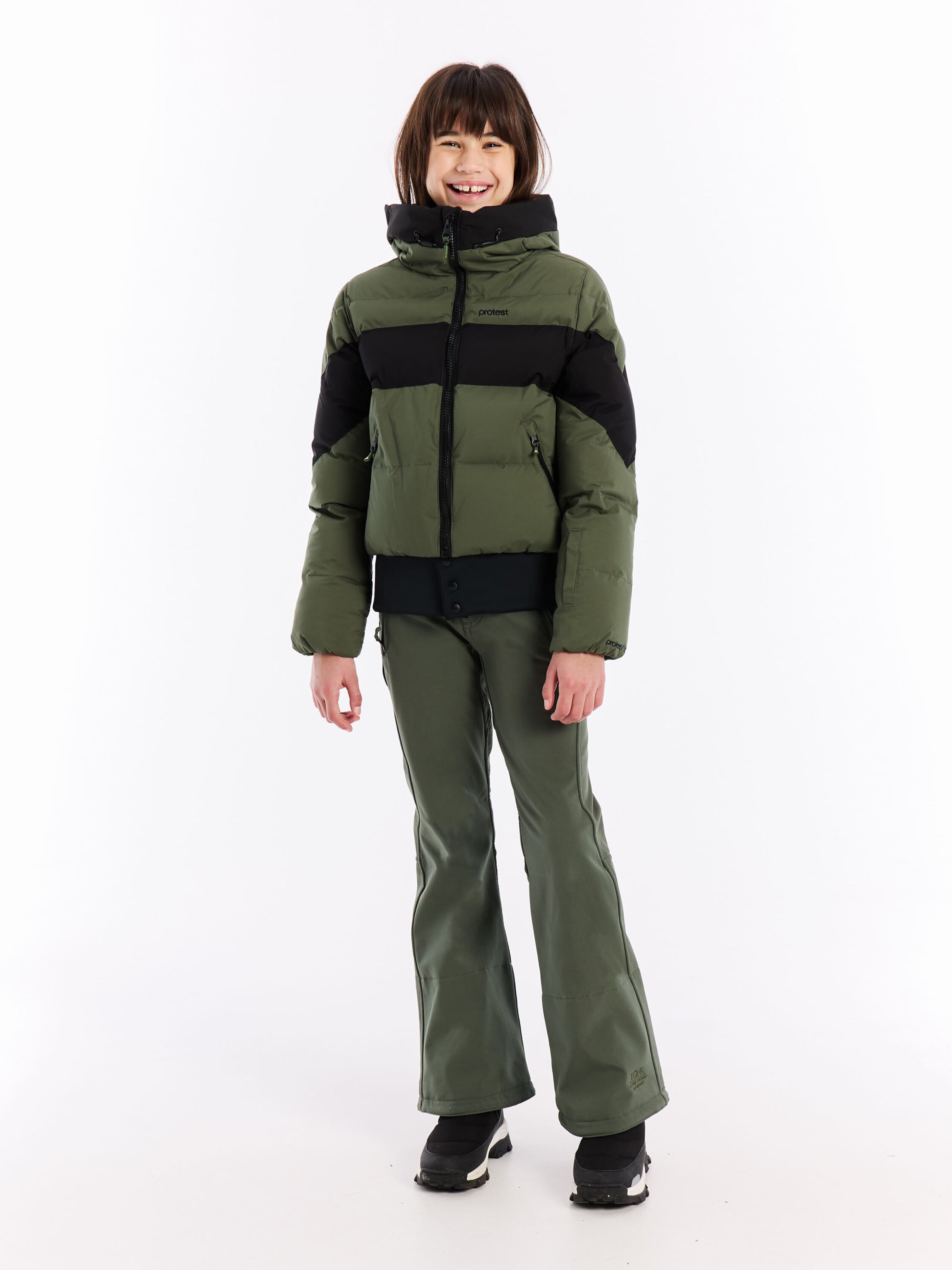 PROTEST Athletic Jacket 'PRTMilla JR' in Green