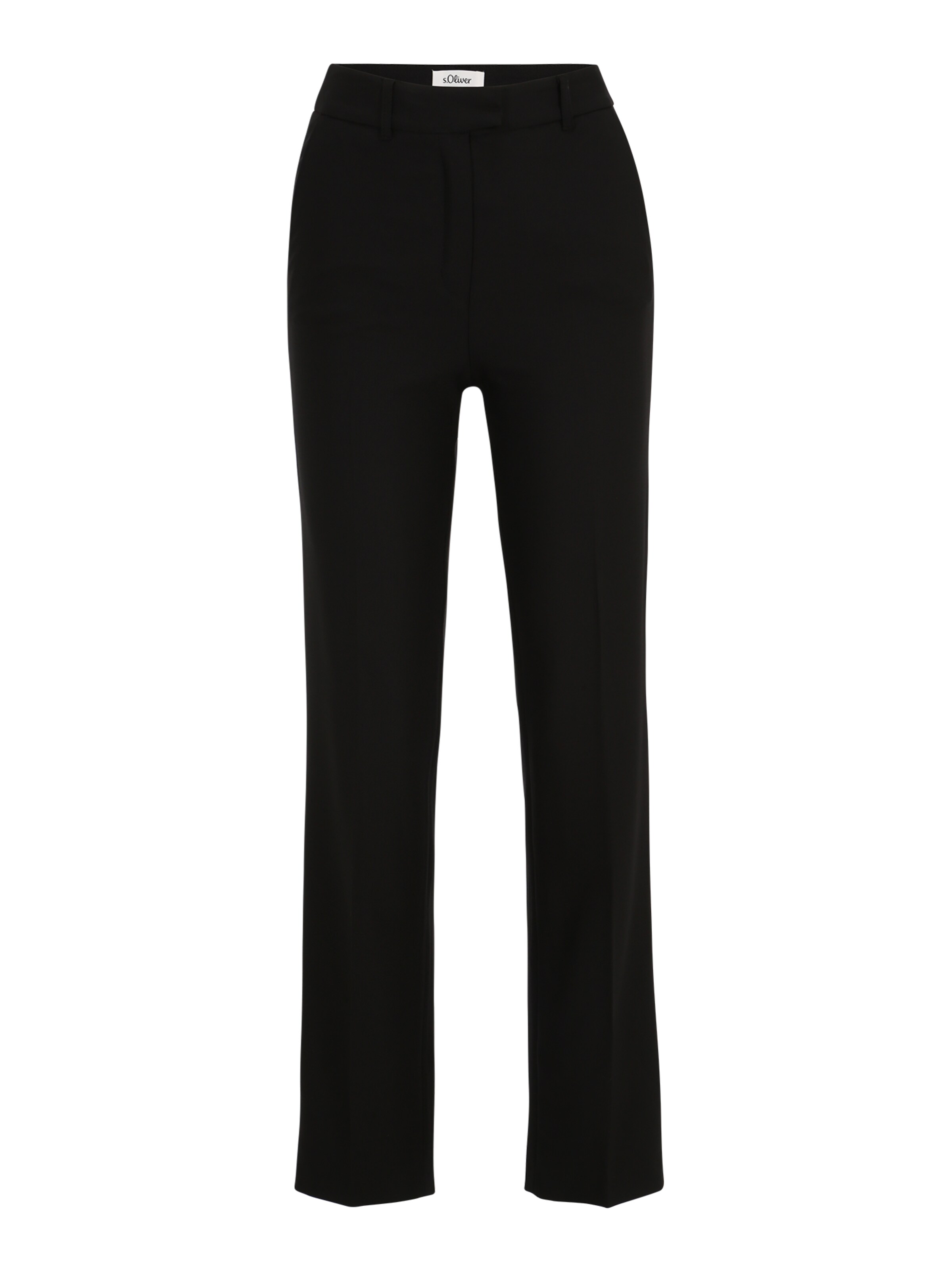s.Oliver BLACK LABEL Regular Hose in Schwarz: Vorderseite