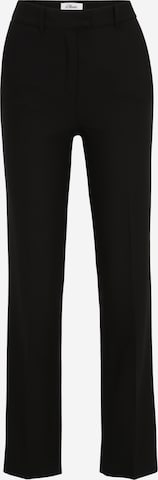 s.Oliver BLACK LABEL Regular Trousers with creases in Black: front