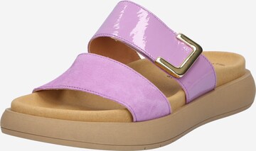 GABOR Mules in Purple: front