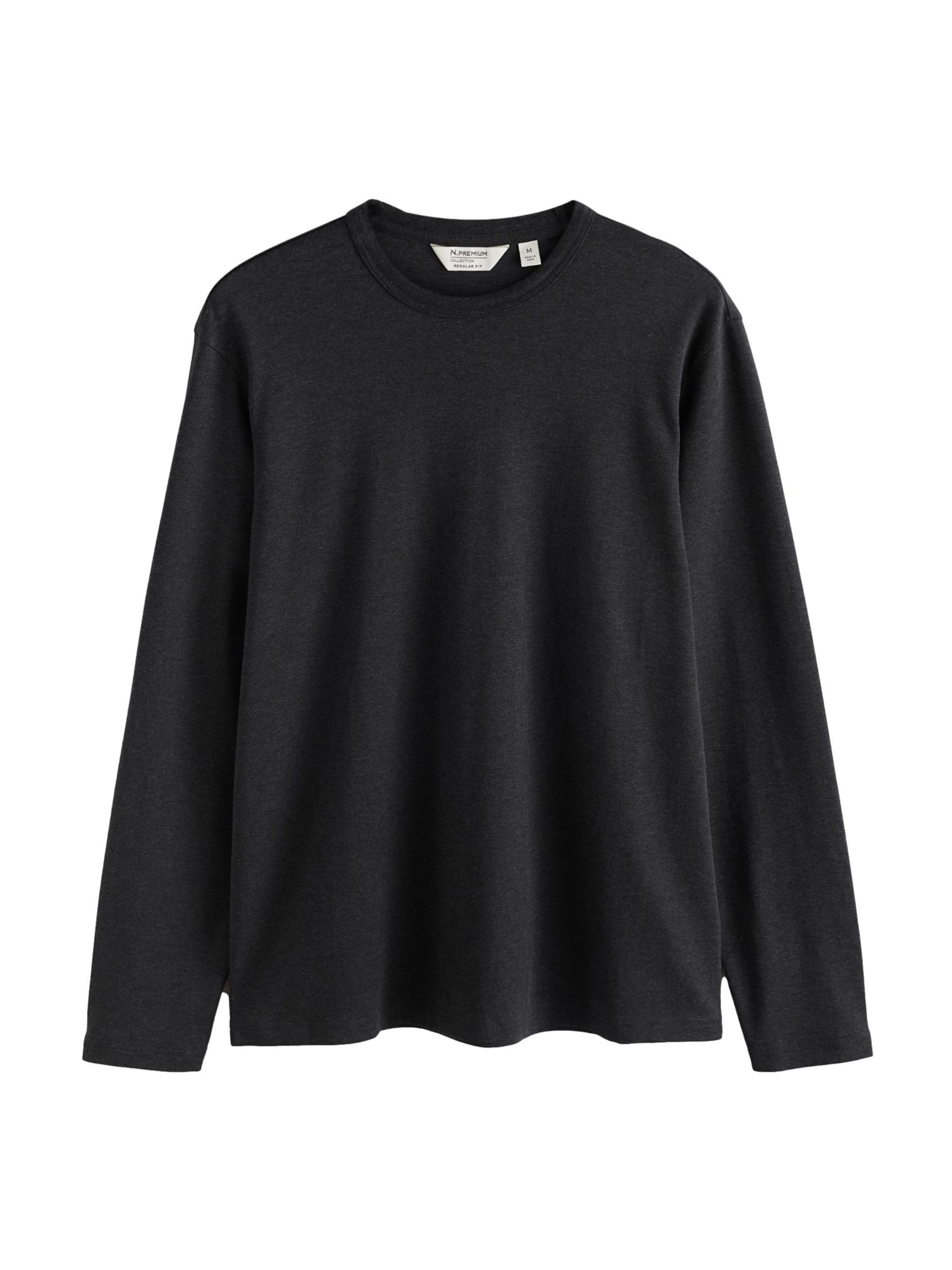 Next Bluser & t-shirts 'Supima®' i sort: forside
