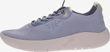 Sneaker bassa di sunni sabbi in blu: frontale