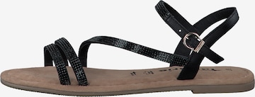 TAMARIS Sandalen met riem in Zwart