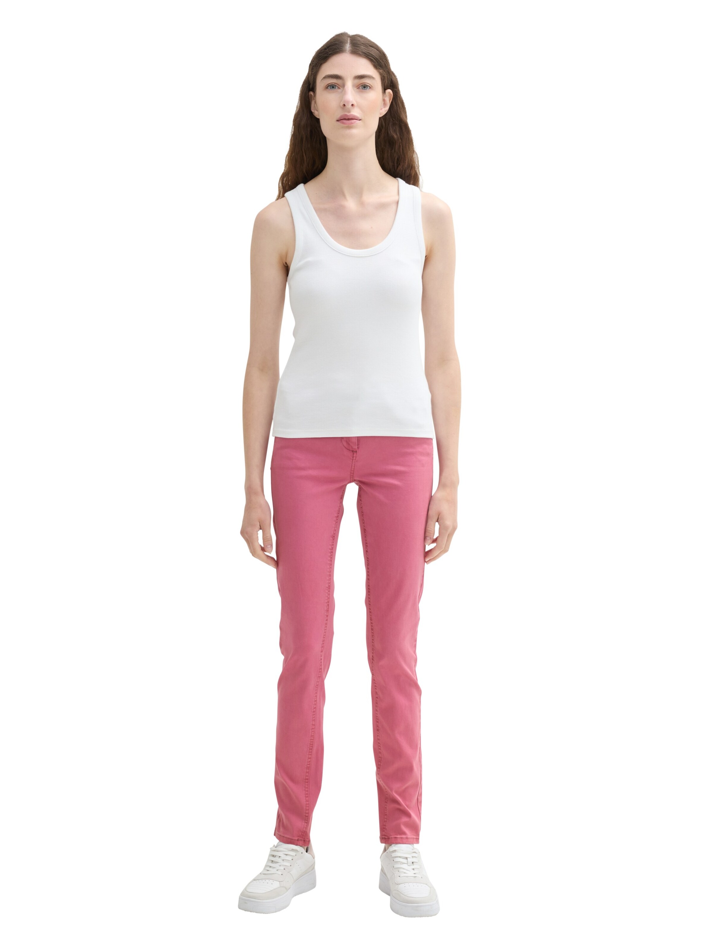TOM TAILOR Slim fit Pants in Pink