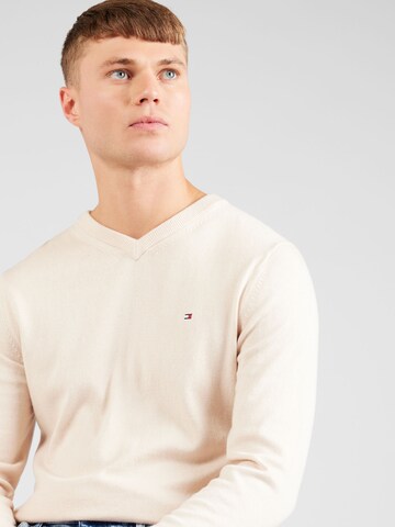 TOMMY HILFIGER Pullover in Beige